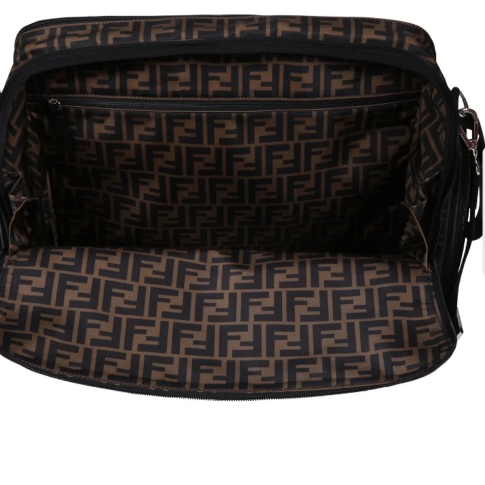 Multipurpose Fendi Black and Brown Monogram Baby/toddler bag. Diaper bag